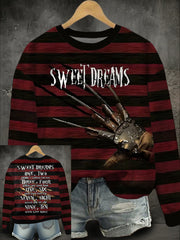 Women's Halloween Horror Sweet Dreams Printed Sweatshirt