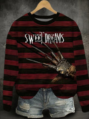 Women's Halloween Horror Sweet Dreams Printed Sweatshirt