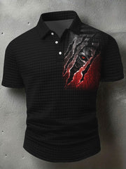 Men's Halloween Scratch Short Sleeve Shirt