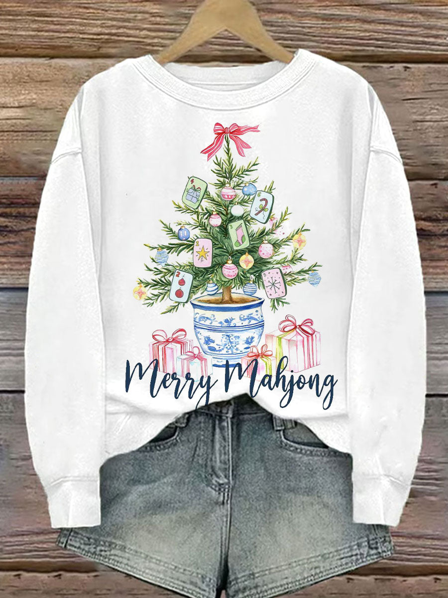 Women's Mahjong Christmas Tree Sweatshirts