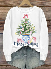 Women's Mahjong Christmas Tree Sweatshirts