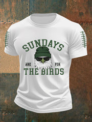 Men's Sundays Are For The Birds Football Fans Lovers Gameday Casual Tee