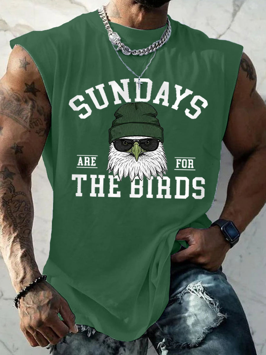 Men's Sundays Are For The Birds Football Fans Lovers Gameday Casual Tank Top