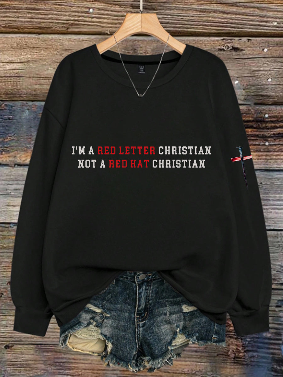 Women's Red Letter Christian 8647 FDT Printed Sweatshirt