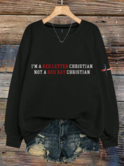 Women's Red Letter Christian 8647 FDT Printed Sweatshirt