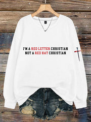 Women's Red Letter Christian 8647 FDT Printed Sweatshirt