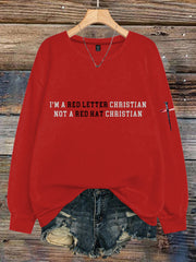 Women's Red Letter Christian 8647 FDT Printed Sweatshirt
