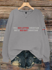 Women's Red Letter Christian 8647 FDT Printed Sweatshirt