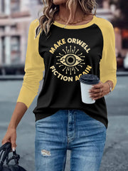 Women's Make Owell Fiction Again 8647 FDT Printed T-Shirt