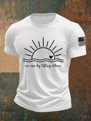 Men's We Rise By LiFting Others Short-sleeved T-shirt