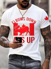 Men's  Elbows Down Ass Up Canada Casual Tee