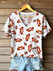 Women's Taylor Swift and Travis Kelce  Engagement short-sleeved T-shirt