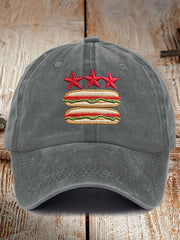 Unisex Funny Sandwich Guy Resist 8647 Printed Hat