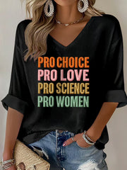 Women's Pro Choice Print Waffle T-shirt