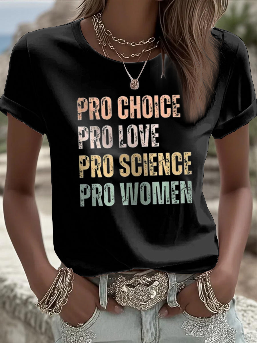 Women's Pro Choice short-sleeved T-shirt