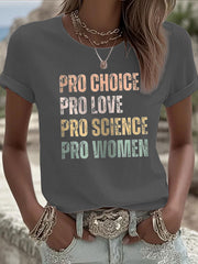 Women's Pro Choice short-sleeved T-shirt