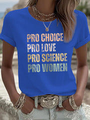Women's Pro Choice short-sleeved T-shirt