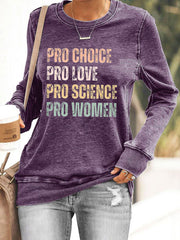 Women's Pro Choice Print Sweatshirt