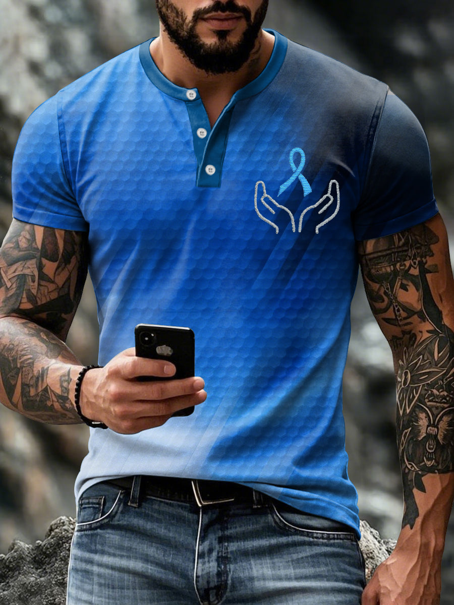 Men's Prostate Cancer Blue Ribbon Tops
