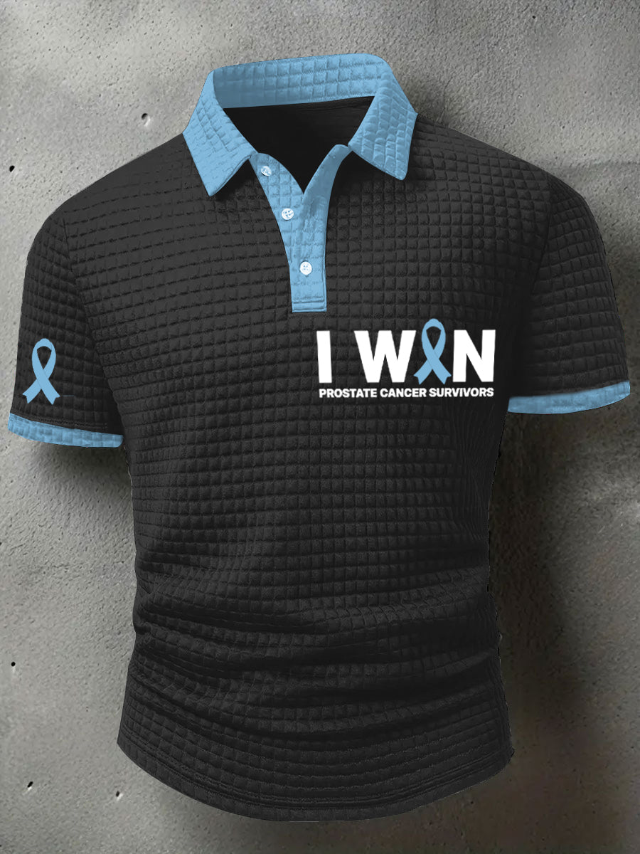 Men's Prostate Cancer Awareness Print Waffle Top