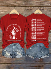 Women's They Didn't Burn Witches They Burned Women Tee