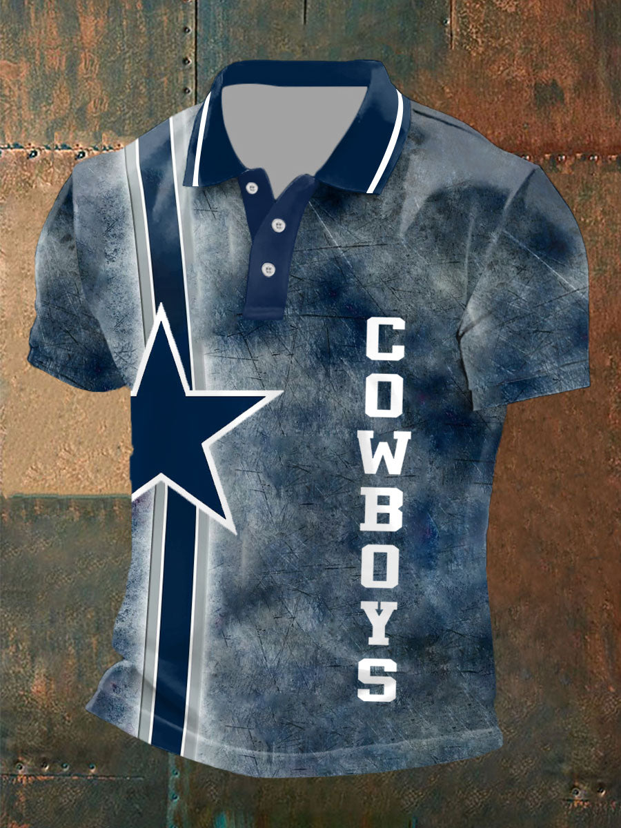 Men's American Football Print Casual Top