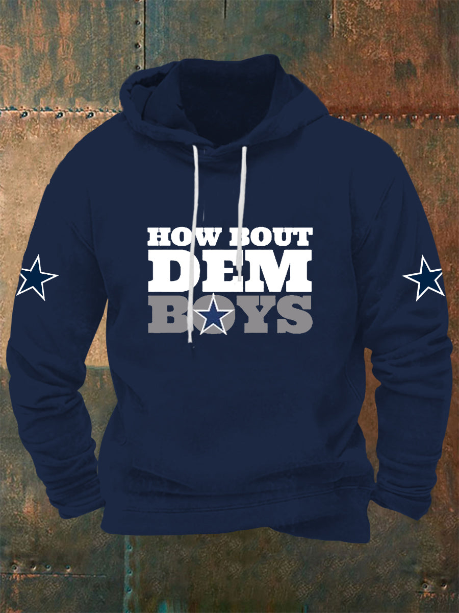 Men's American football hooded sweatshirt
