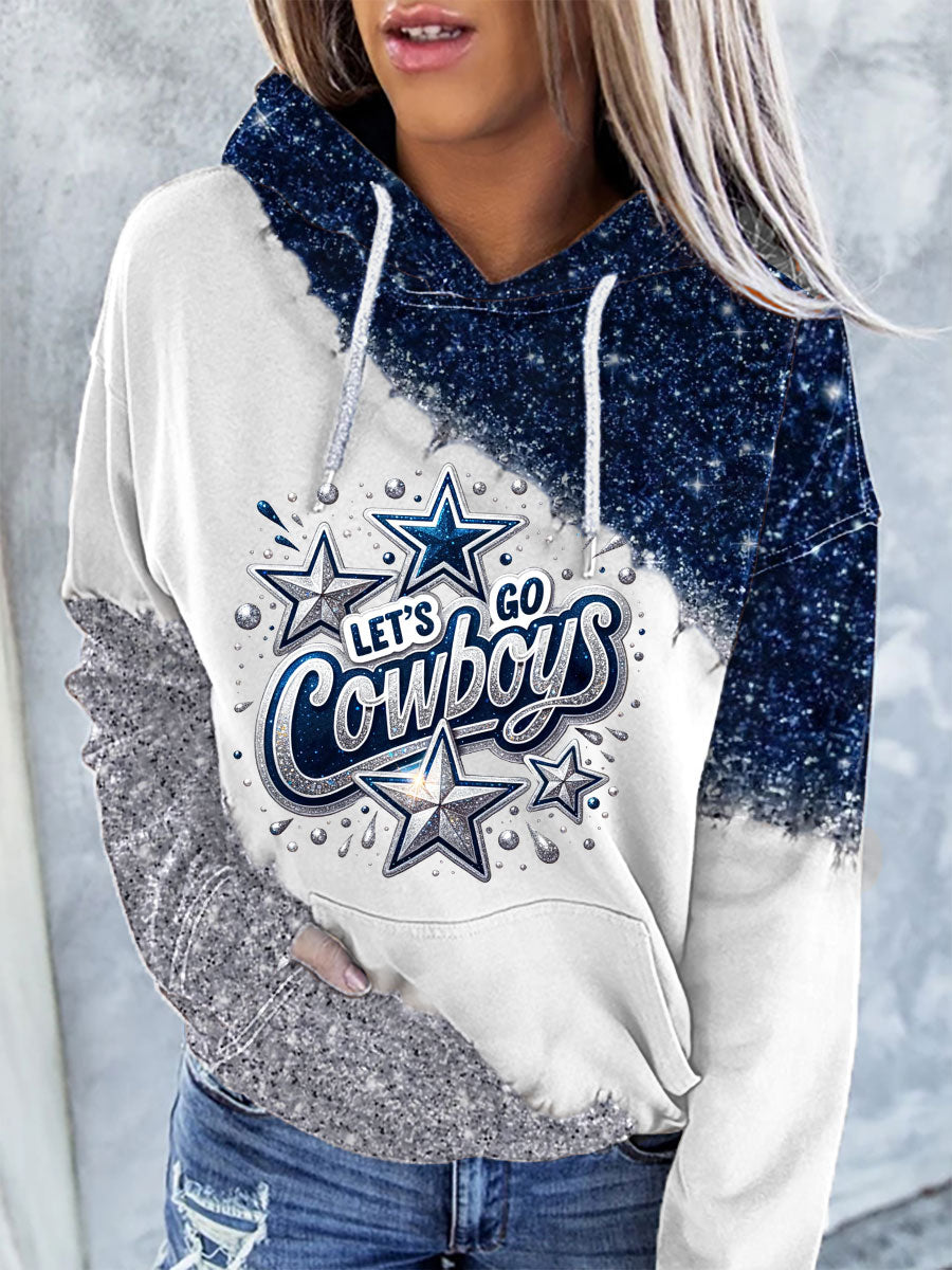 Women's American football hooded sweatshirt