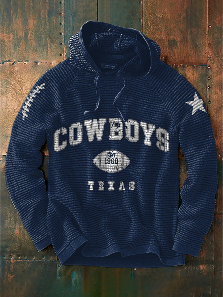 Men's American football hooded sweatshirt