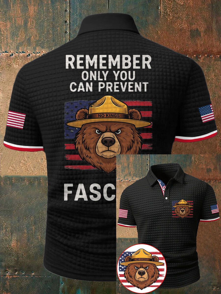 Men's 8647 FDT 50501 No Kings Printed Casual Tops