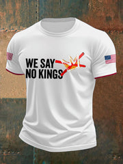 Men's 8647 FDT 50501 No Kings Printed T-Shirt