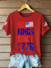 Women's 8647 FDT 50501 No Kings Printed T-Shirt