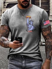 Men's Funny Sandwich Guy 8647 Printedr T-shirt