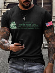 Men's Funny Woke Mind Virus 8647 Printedr T-shirt