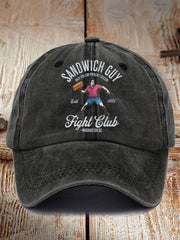 Unisex Funny Sandwich Guy 8647 Printedr Hat