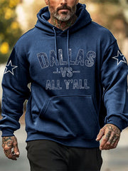 Men's American football hooded sweatshirt