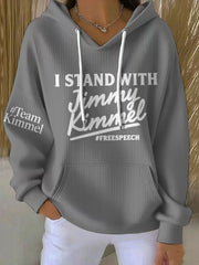 Women's Stand With Team Kimmel Printed Hoodie