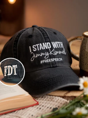 Unisex I Stand with Jimmy Kimmel Print Hat