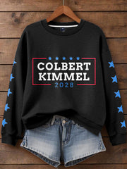 Women's Stand With Team Kimmel Printed Sweatshirt