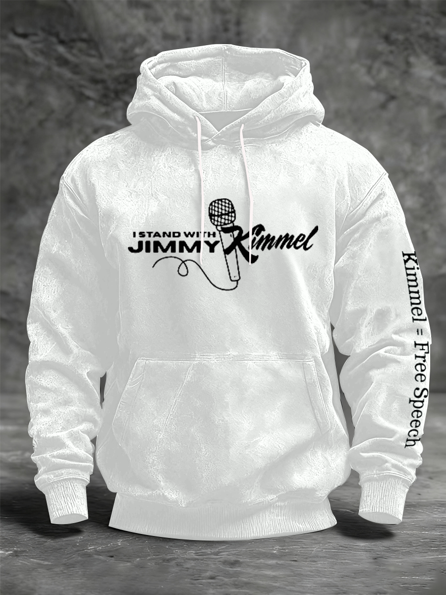 Men's I Stand with Jimmy Kimmel Printed Hoodies