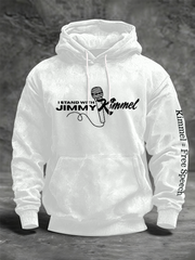 Men's I Stand with Jimmy Kimmel Printed Hoodies