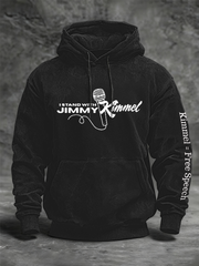 Men's I Stand with Jimmy Kimmel Printed Hoodies