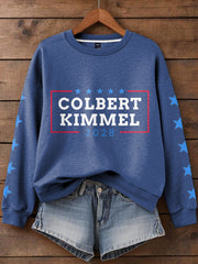 Women's Stand With Team Kimmel Printed Sweatshirt