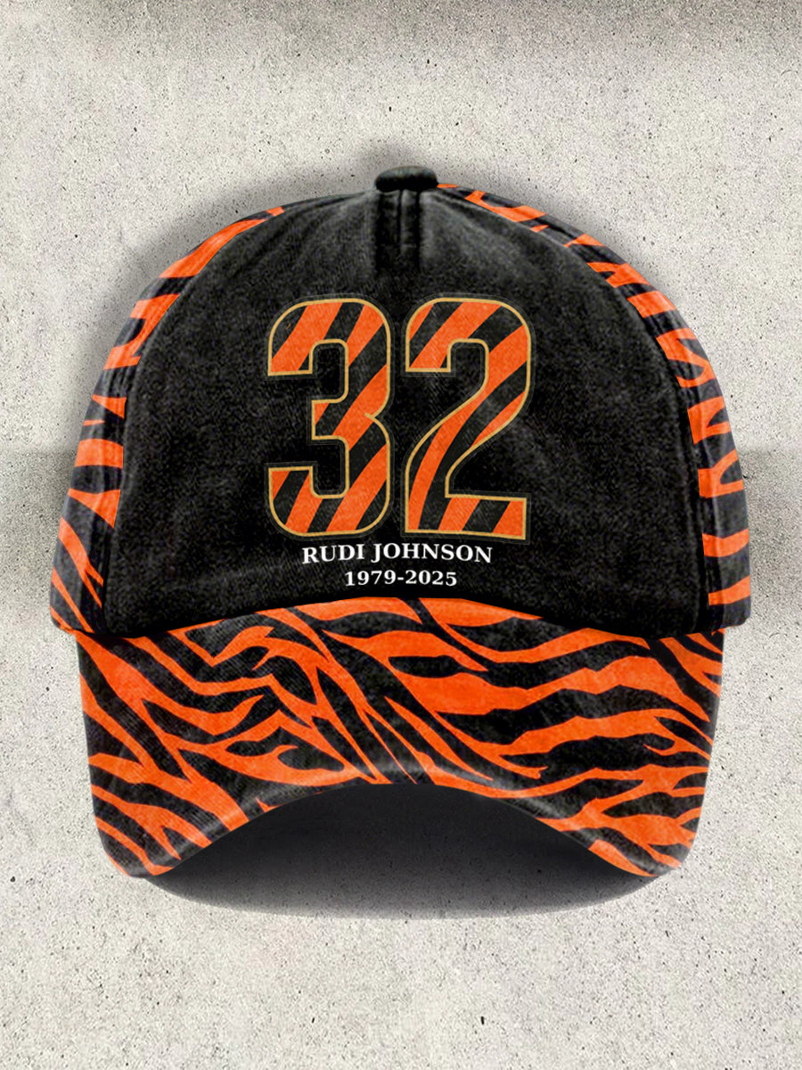 Unisex Resort Rudi Johnson Tribute Memorial Football Cap