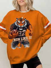 Women's Rudi Johnson Tribute Memorial Football Print Sweatshirt