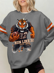 Women's Rudi Johnson Tribute Memorial Football Print Sweatshirt