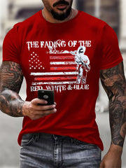 Men's The Fading of the Red White and Blue Printed T-shirt