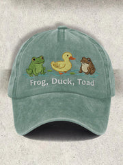 Unisex Resort FDT Polish Frog Print Cap
