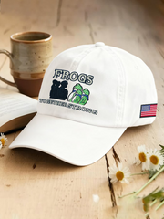 Resist Frog Printed Casual Unisex Hat