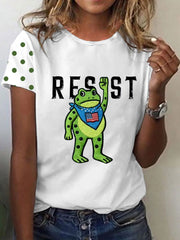 Women's Portland Frog Resist Short-sleeved T-shirt